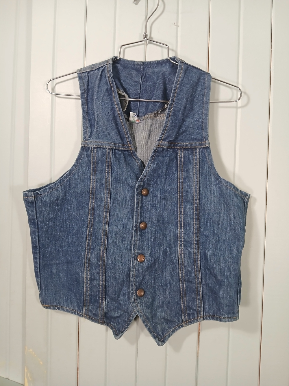 Vintage GWG Scrubbies Classic  Denim Button-Up Vest